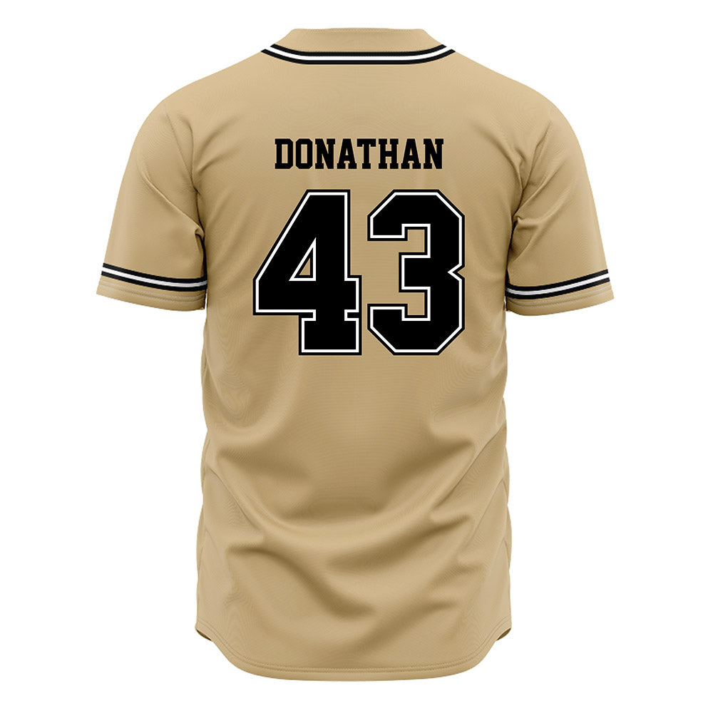 UNC Pembroke - NCAA Baseball : Ashton Donathan - Gold Jersey-1