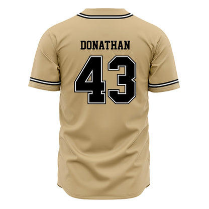 UNC Pembroke - NCAA Baseball : Ashton Donathan - Gold Jersey-1