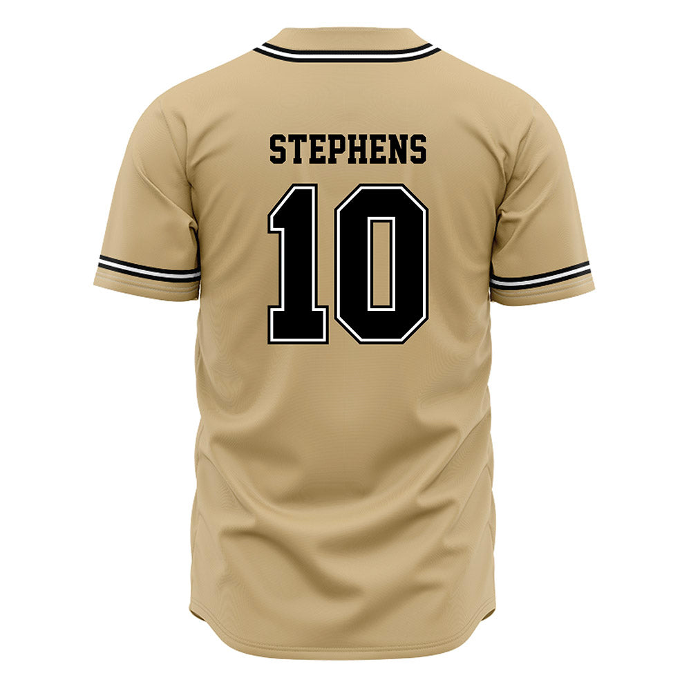 UNC Pembroke - NCAA Baseball : Daniel Stephens - Gold Jersey-1