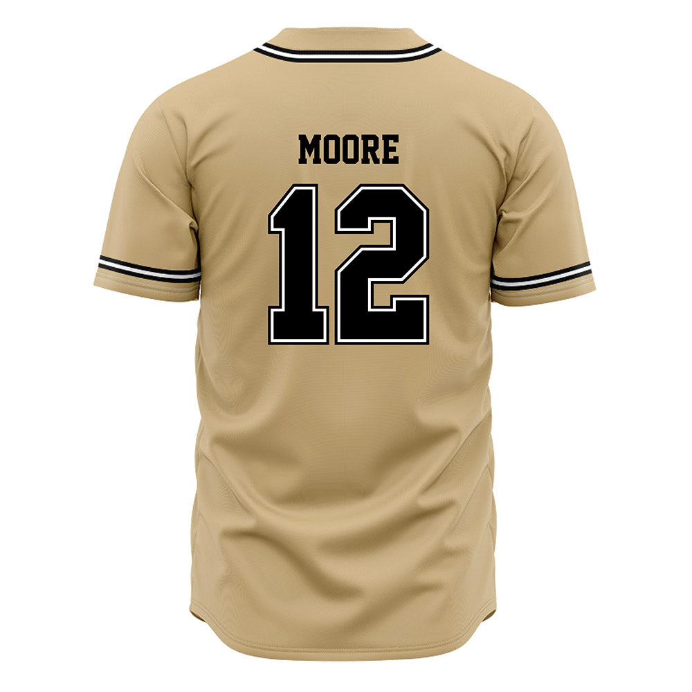 UNC Pembroke - NCAA Baseball : Seth Moore - Gold Jersey-1