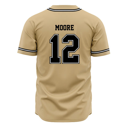 UNC Pembroke - NCAA Baseball : Seth Moore - Gold Jersey-1