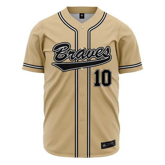 UNC Pembroke - NCAA Baseball : Daniel Stephens - Gold Jersey-0