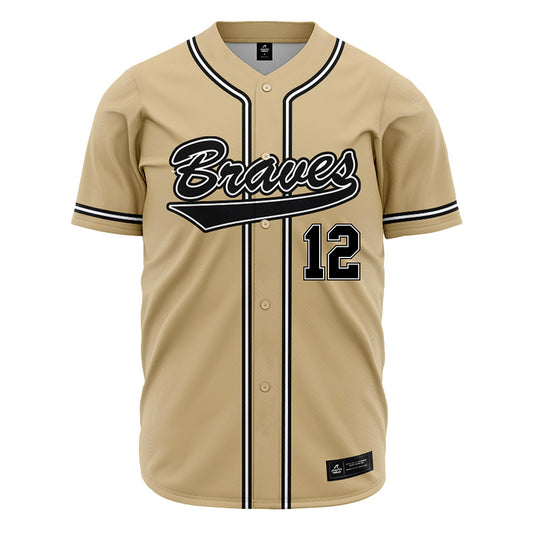 UNC Pembroke - NCAA Baseball : Seth Moore - Gold Jersey-0