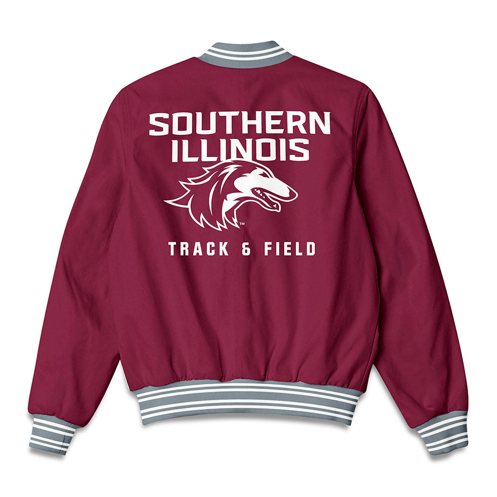 SIU Carbondale - NCAA Men's Track & Field : Jackson Helms - Bomber Jacket-1