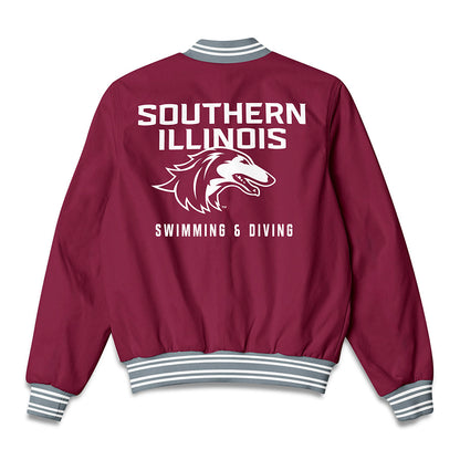 SIU Carbondale - NCAA Men's Swimming & Diving : Michael Morrow - Bomber Jacket-1