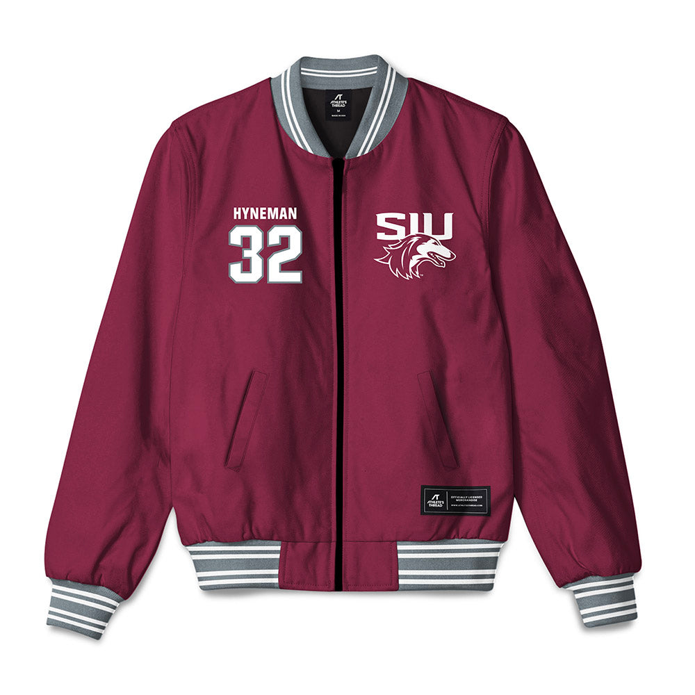 SIU Carbondale - NCAA Baseball : Josh Hyneman - Bomber Jacket-0