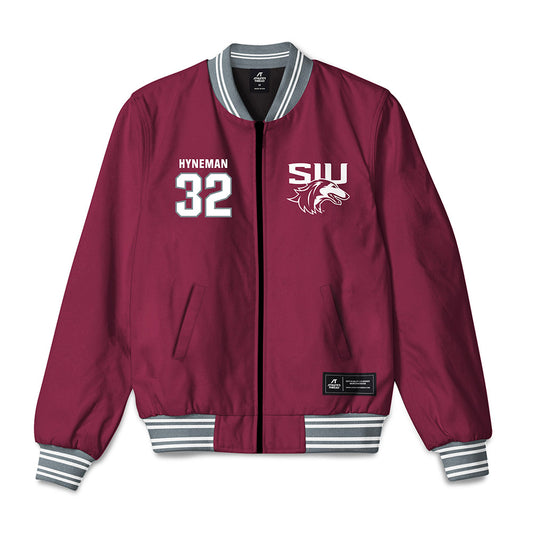 SIU Carbondale - NCAA Baseball : Josh Hyneman - Bomber Jacket-0