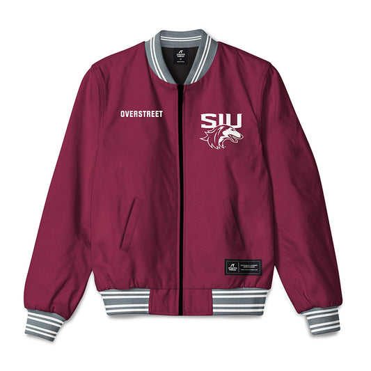 SIU Carbondale - NCAA Men's Track & Field : Zachary Overstreet - Bomber Jacket-0