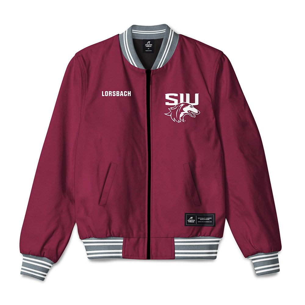 SIU Carbondale - NCAA Men's Track & Field : Finja Lorsbach - Bomber Jacket-0