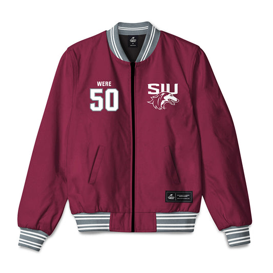 SIU Carbondale - NCAA Football : Jonah Were - Bomber Jacket-0