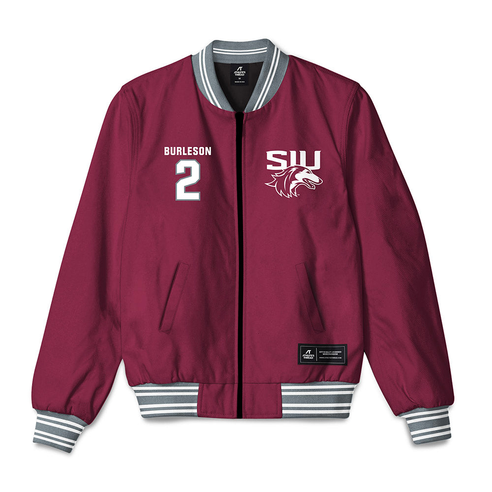 SIU Carbondale - NCAA Women's Soccer : Avery Burleson - Bomber Jacket-0