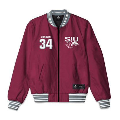 SIU Carbondale - NCAA Football : David Obadein - Bomber Jacket-0