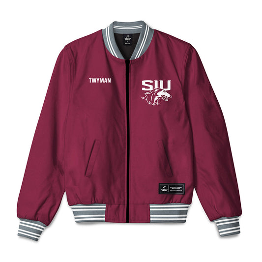 SIU Carbondale - NCAA Men's Track & Field : Drew Twyman - Bomber Jacket-0