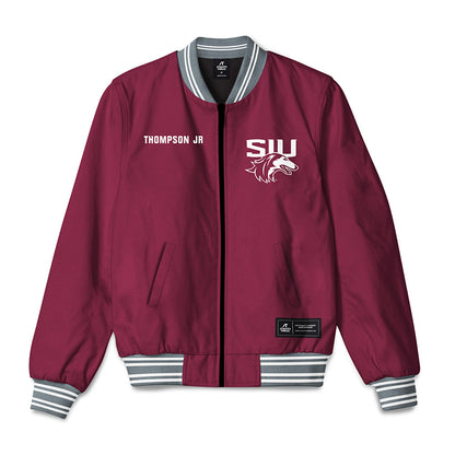SIU Carbondale - NCAA Men's Track & Field : Monroe Thompson Jr - Bomber Jacket-0