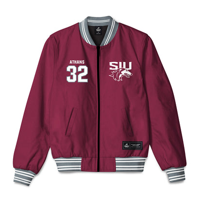 SIU Carbondale - NCAA Football : Jimmy Athans - Bomber Jacket-0
