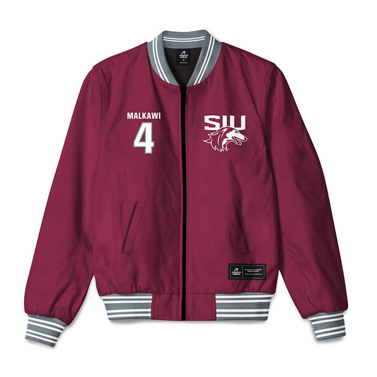 SIU Carbondale - NCAA Women's Basketball : Hiba Malkawi - Bomber Jacket-0