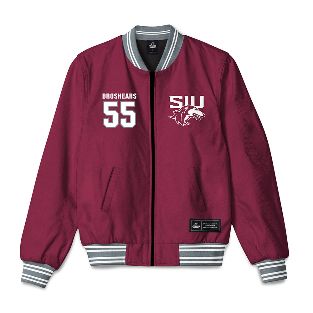 SIU Carbondale - NCAA Football : Alex Broshears - Bomber Jacket-0