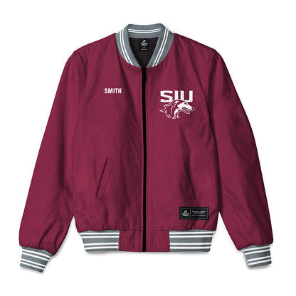 SIU Carbondale - NCAA Men's Track & Field : Jordan Smith - Bomber Jacket-0