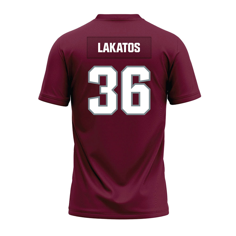 SIU Carbondale - NCAA Football : Clayton Lakatos - Premium Football Jersey-1