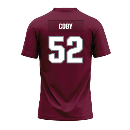 SIU Carbondale - NCAA Football : Ryan Coby - Premium Football Jersey-1