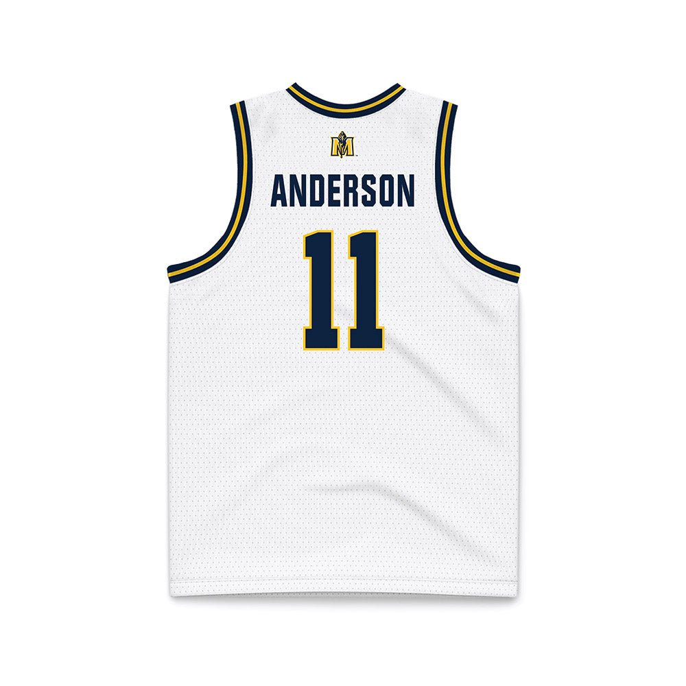 Murray State - NCAA Men's Basketball : Dylan Anderson - White Basketball Jersey-1