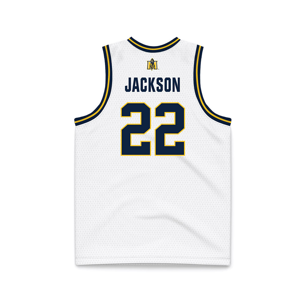 Murray State - NCAA Men's Basketball : Javon Jackson - White Basketball Jersey-1