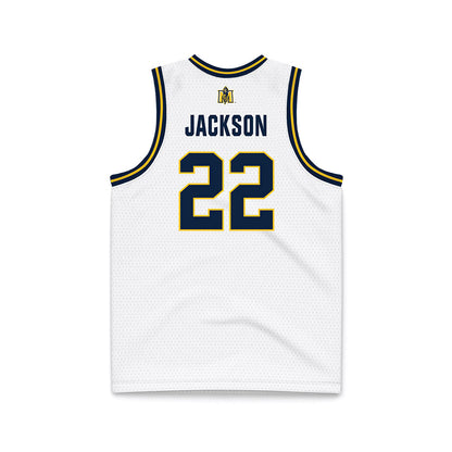 Murray State - NCAA Men's Basketball : Javon Jackson - White Basketball Jersey-1