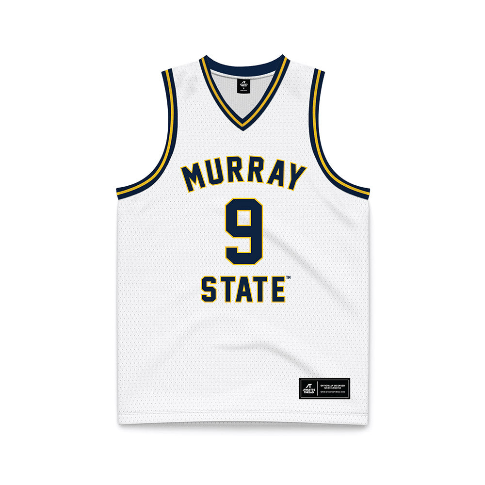 Murray State - NCAA Men's Basketball : Layne Taylor - White Basketball Jersey-0