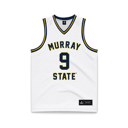 Murray State - NCAA Men's Basketball : Layne Taylor - White Basketball Jersey-0