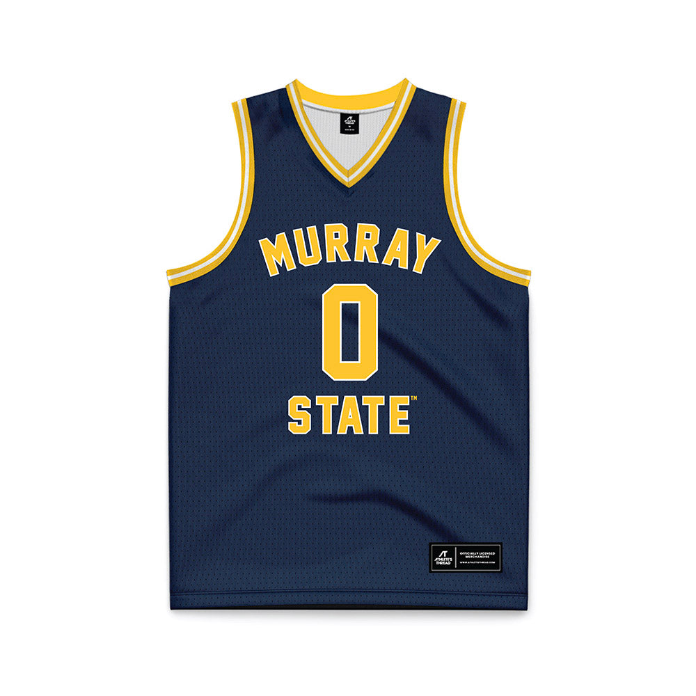 Murray State - NCAA Men's Basketball : Kaden Magwood - Navy Basketball Jersey-0