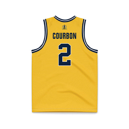 Murray State - NCAA Men's Basketball : Mathis Courbon - Gold Basketball Jersey-1