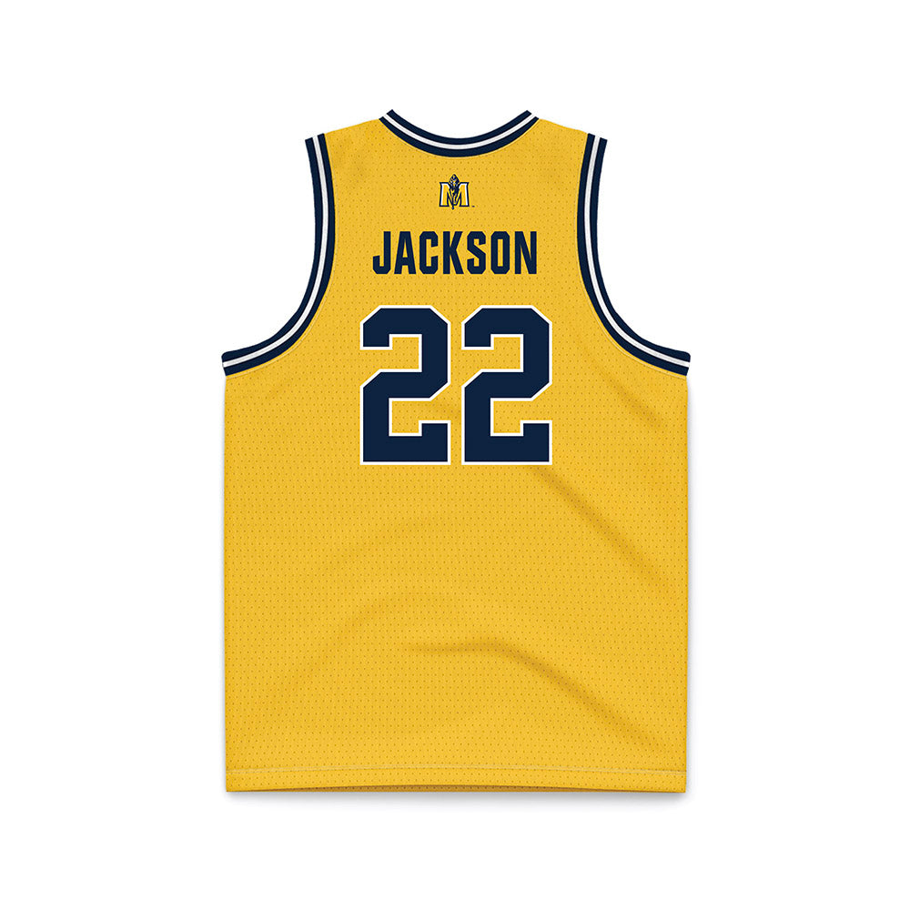 Murray State - NCAA Men's Basketball : Javon Jackson - Gold Basketball Jersey-1