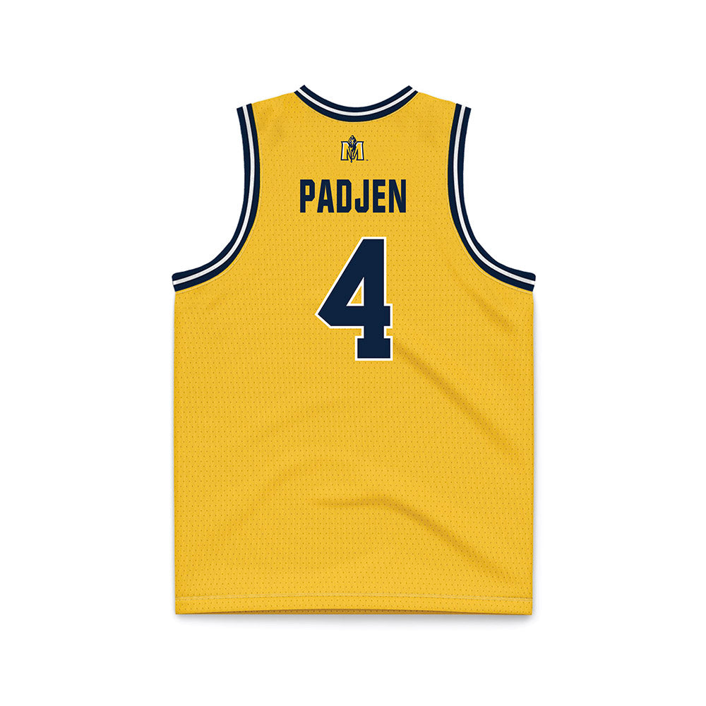 Murray State - NCAA Men's Basketball : Mark Padjen - Gold Basketball Jersey-1