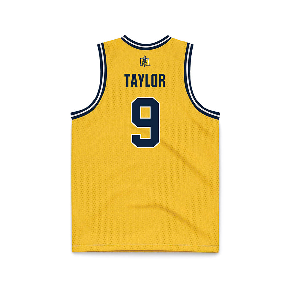 Murray State - NCAA Men's Basketball : Layne Taylor - Gold Basketball Jersey-1