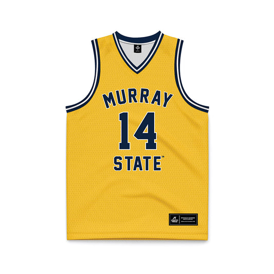 Murray State - NCAA Men's Basketball : Lachlan Crate - Gold Basketball Jersey-0