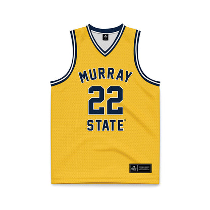 Murray State - NCAA Men's Basketball : Javon Jackson - Gold Basketball Jersey-0