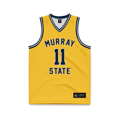 Murray State - NCAA Men's Basketball : Dylan Anderson - Gold Basketball Jersey-0