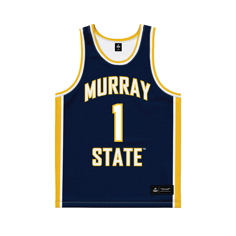 Murray State - NCAA Women's Basketball : Halli Poock - Navy Basketball Jersey