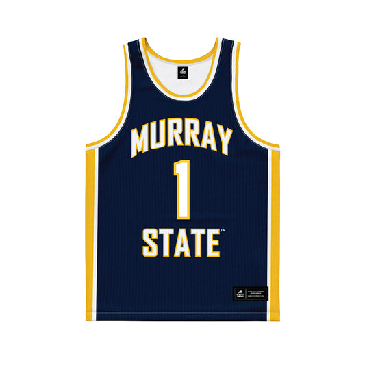 Murray State - NCAA Women's Basketball : Halli Poock - Navy Basketball Jersey