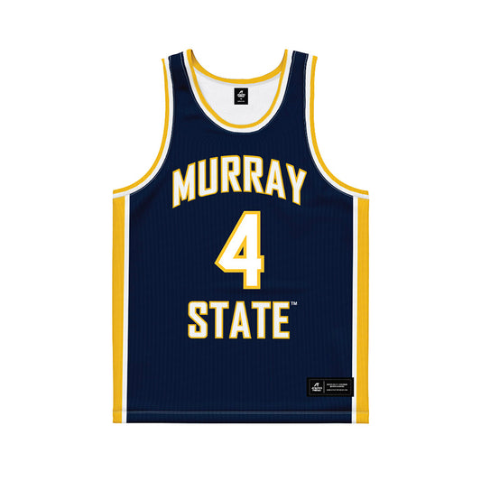 Murray State - NCAA Women's Basketball : Jaidynn Askins - Navy Basketball Jersey-0