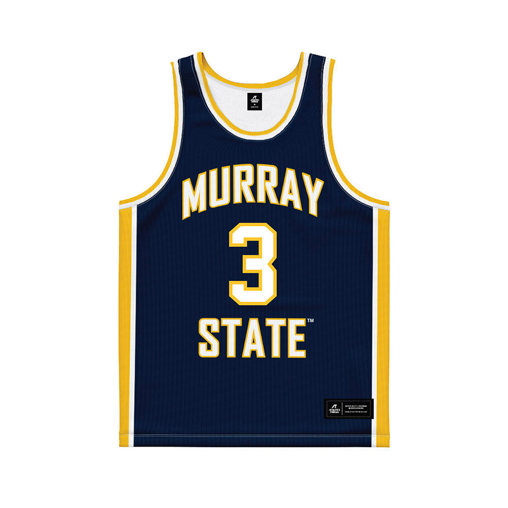 Murray State - NCAA Women's Basketball : Claire Johnson - Navy Basketball Jersey-0