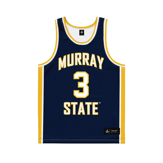 Murray State - NCAA Women's Basketball : Claire Johnson - Navy Basketball Jersey-0