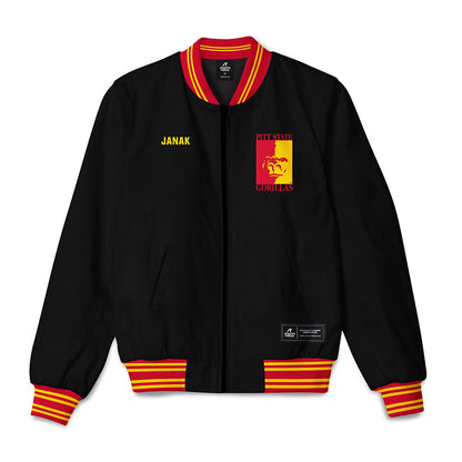Pitt State - NCAA Men's Track & Field : Ryan Janak - Bomber Jacket-0