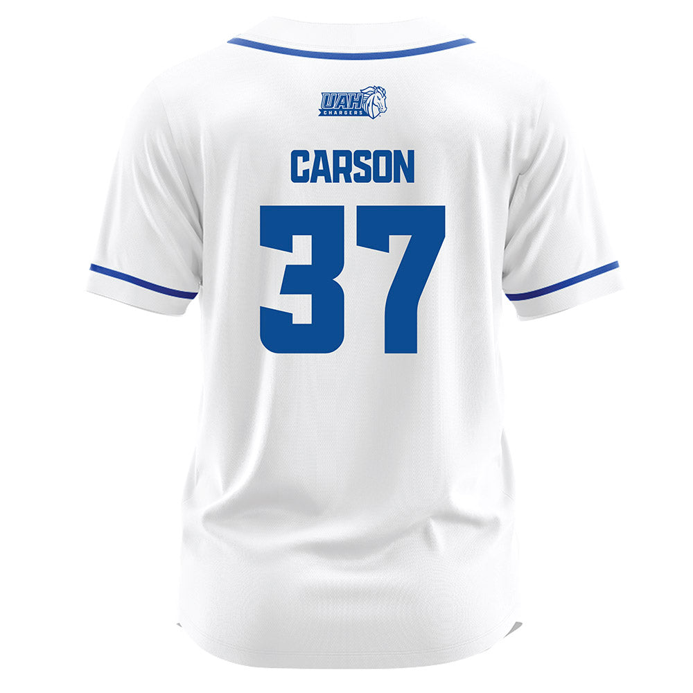 UAH - NCAA Baseball : CJ Carson - White Jersey-1