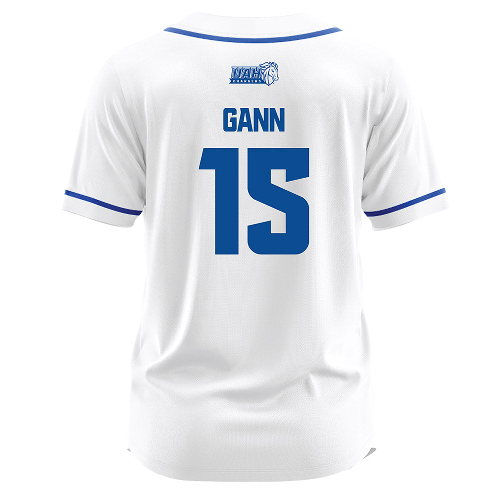 UAH - NCAA Baseball : Colman Gann - White Jersey-1