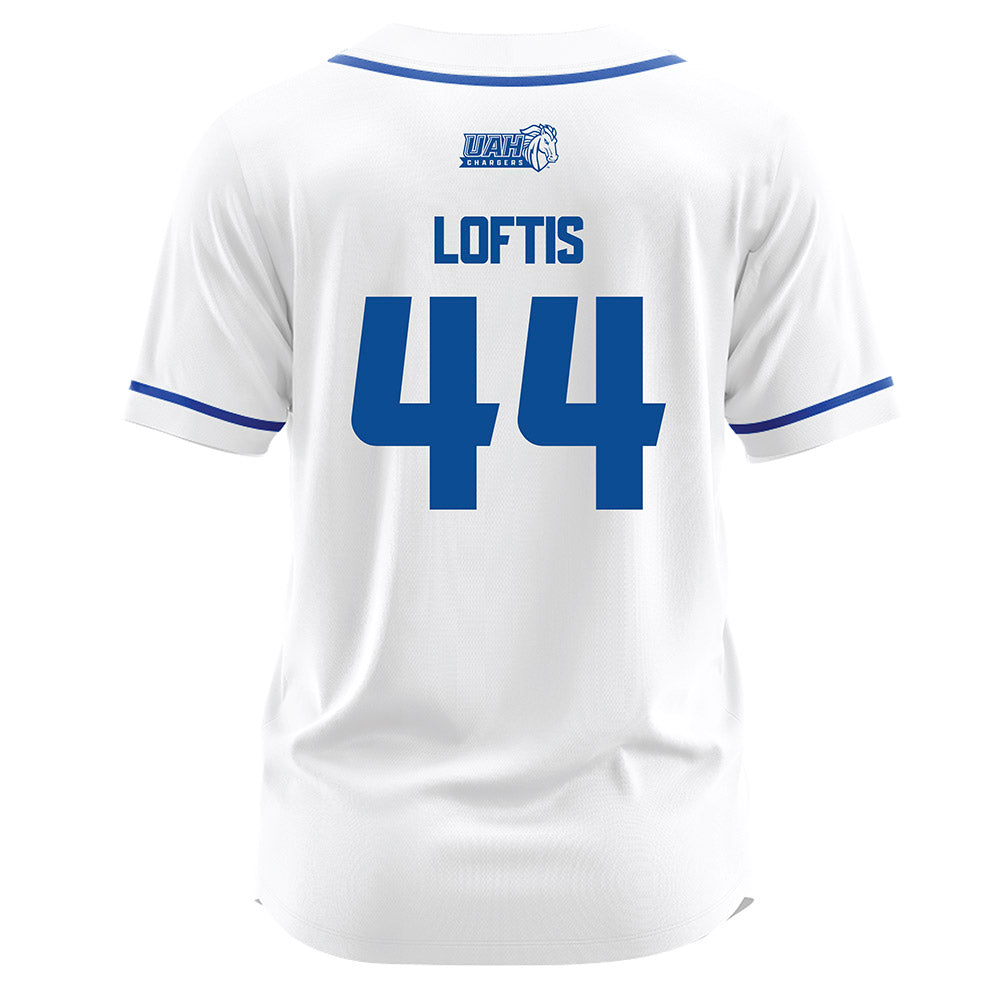 UAH - NCAA Baseball : Cole Loftis - White Jersey-1