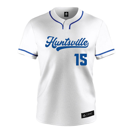 UAH - NCAA Baseball : Colman Gann - White Jersey-0