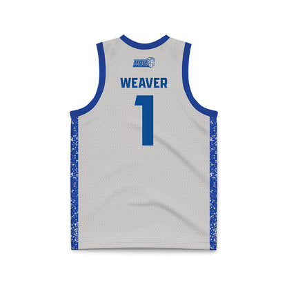UAH - NCAA Men's Basketball : Aiden Weaver - Grey Basketball Jersey-1