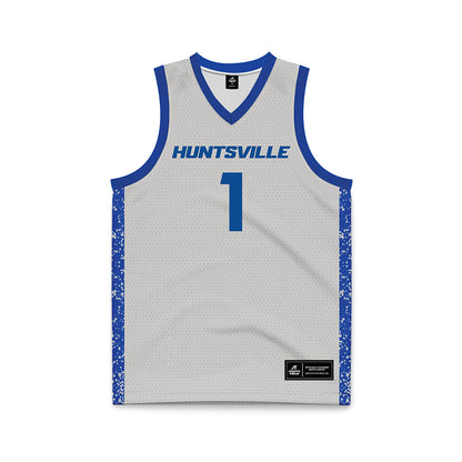 UAH - NCAA Men's Basketball : Aiden Weaver - Grey Basketball Jersey-0