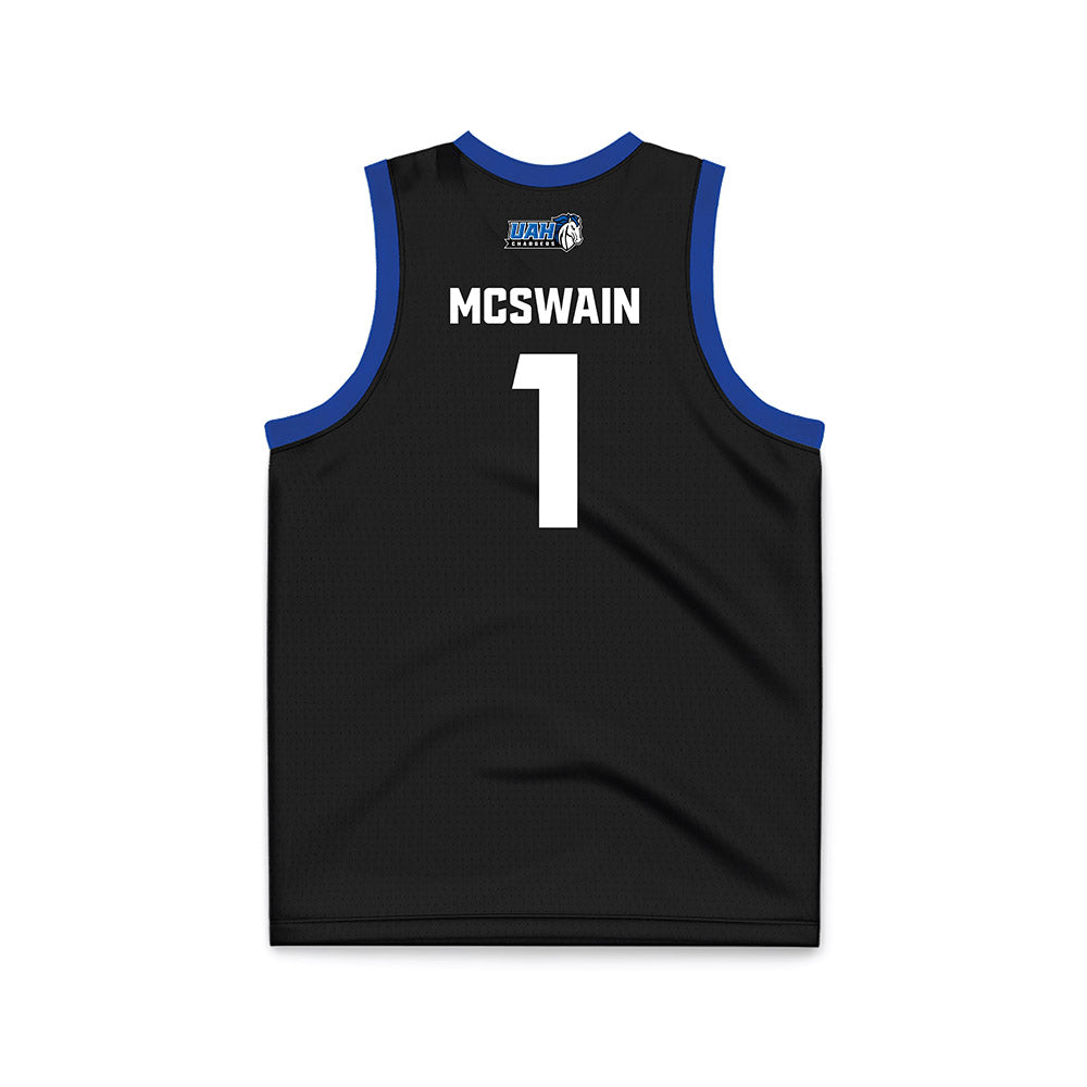UAH - NCAA Women's Basketball : Ava McSwain - Black Basketball Jersey-1